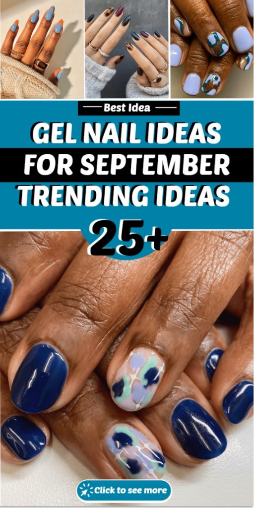 These gel nail designs are the perfect way to elevate your September nail game. Featuring a beautiful blend of colors and patterns, these nails will have you feeling fabulous. Click to see more and get inspired.
